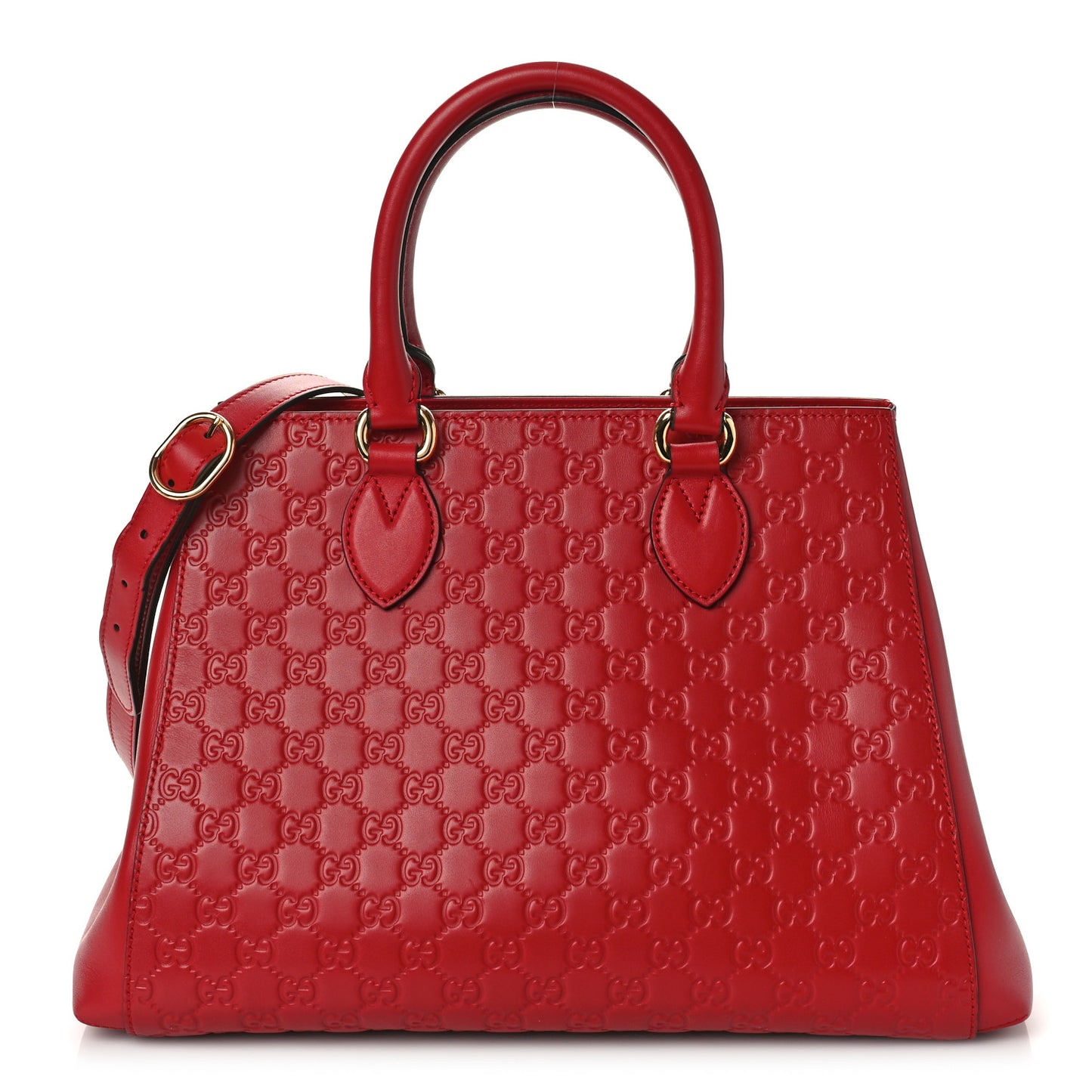 Soft Guccissima Top Handle Bag Red