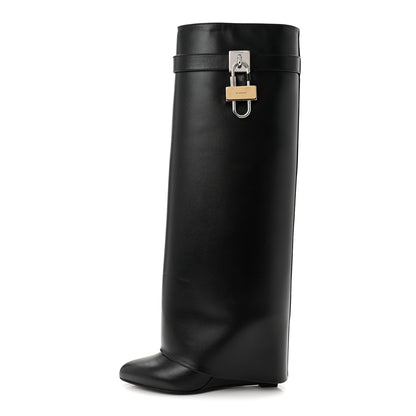 Givenchy Calfskin Shark Lock Pant Boots 36 Black 1 of 10