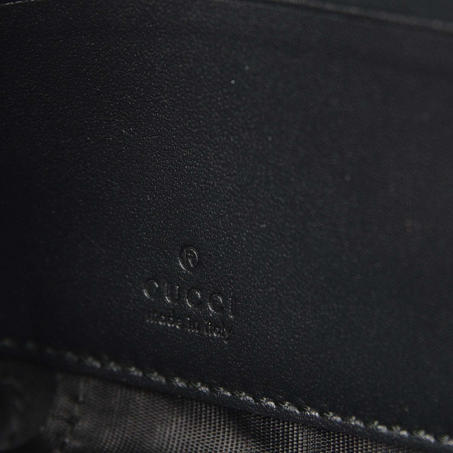 Gucci GG Supreme Monogram Zip Around Wallet Wristlet Black 6 of 7