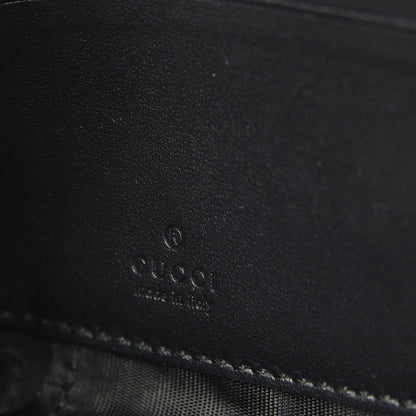 Gucci GG Supreme Monogram Zip Around Wallet Wristlet Black 6 of 7