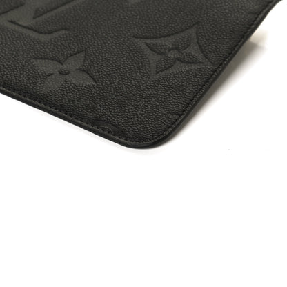 Louis Vuitton Empreinte Monogram Giant Neverfull MM Pochette Black 8 of 9