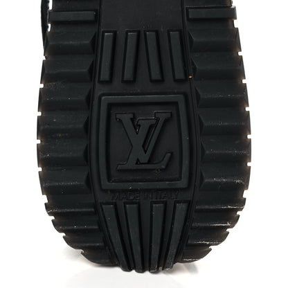 Louis Vuitton Suede Monogram Run Away Sneakers 36 Black 6 of 9