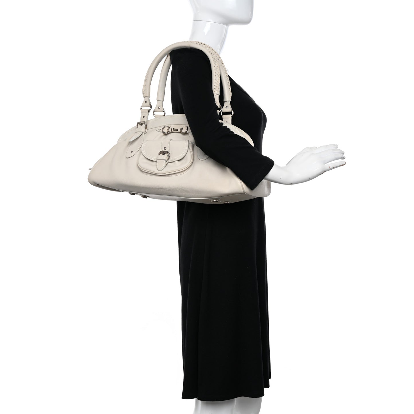 Calfskin My Dior Satchel White