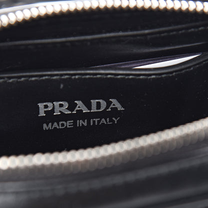 Prada Soft Calfskin Impunture Diagramme Belt Bag Black 6 of 9