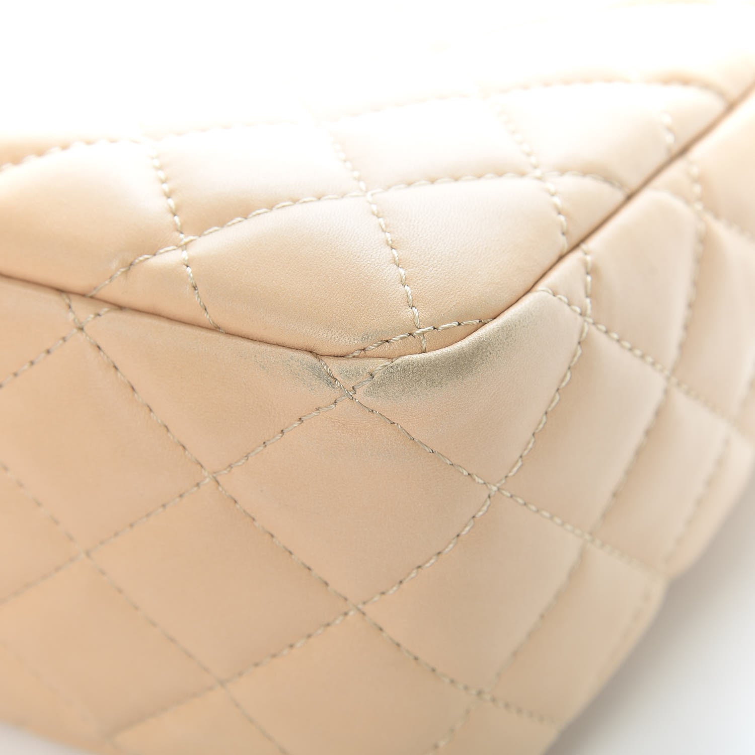 Chanel Lambskin Quilted Large Camera Case Beige Clair 10 of 17