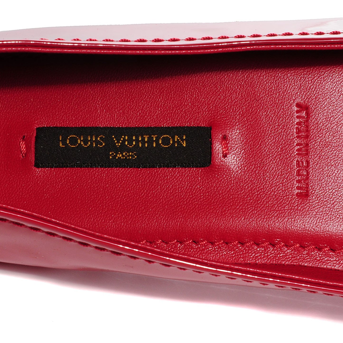 Patent Calfskin Oxford Ballerina Flats 39 Rouge