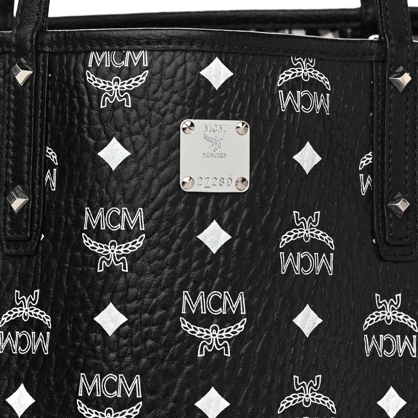 Visetos Medium Anya Zip Top Shopper Tote Black