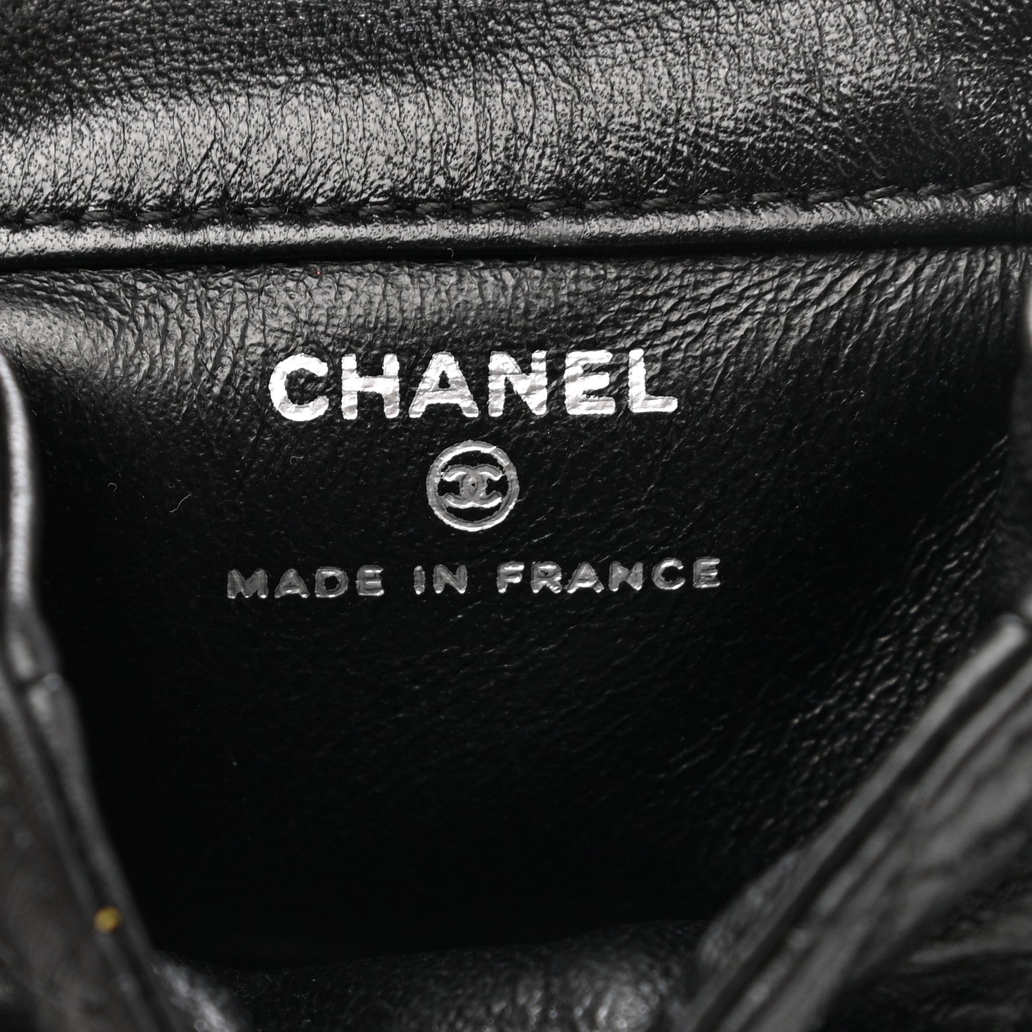 Chanel Calfskin Quilted 2.55 Ankle Wrist Bag Black 6 of 8