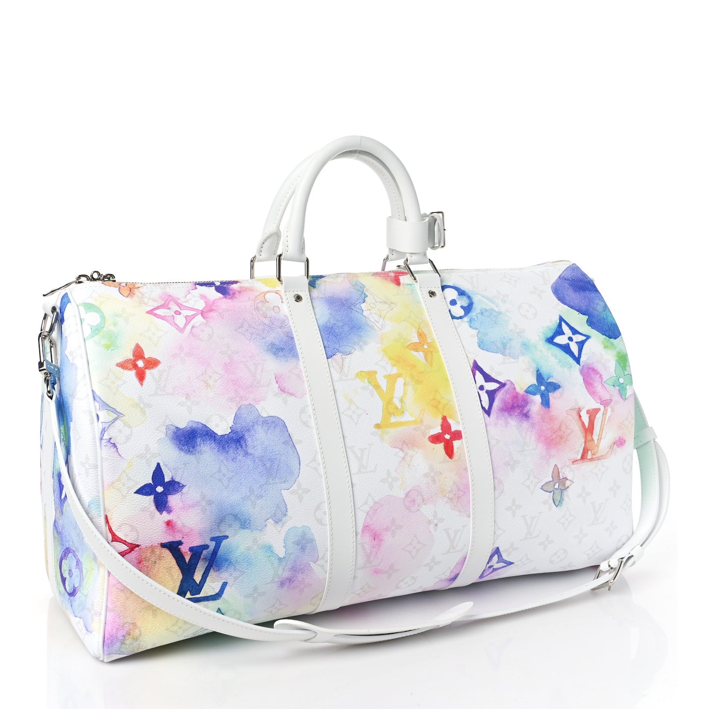 Monogram Watercolor Keepall Bandouliere 50 Multicolor