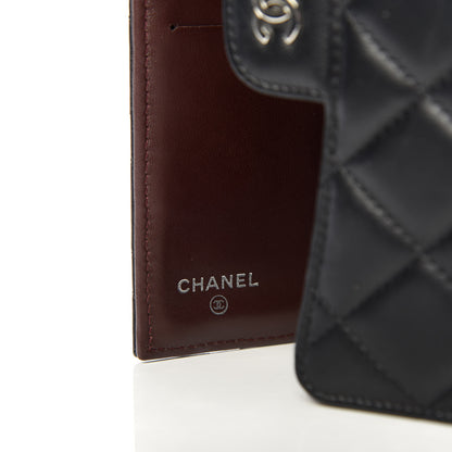 Chanel Lambskin Quilted Large Flap Wallet Black 6 of 7
