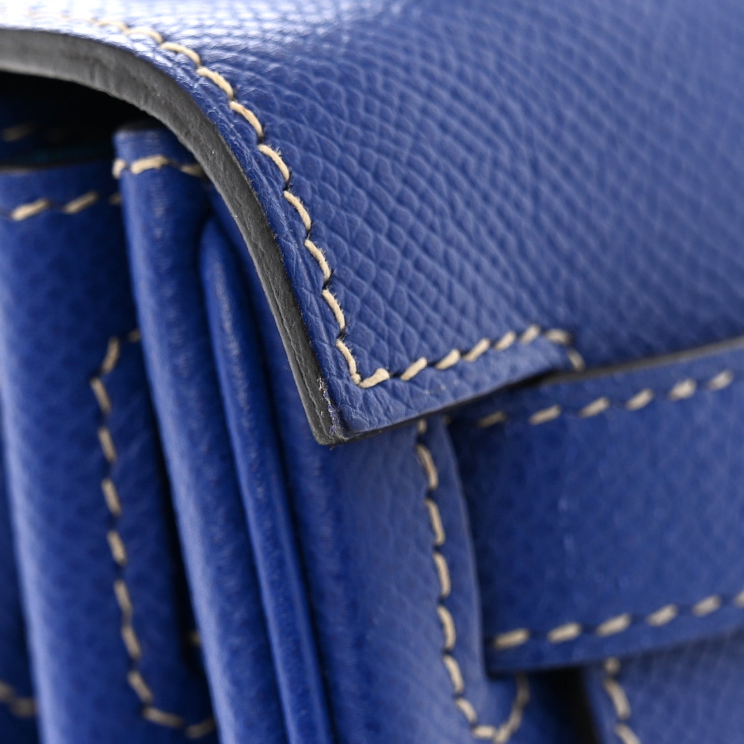 Hermes Epsom Candy Kelly Retourne 28 Bleu Electrique Mykonos 11 of 14