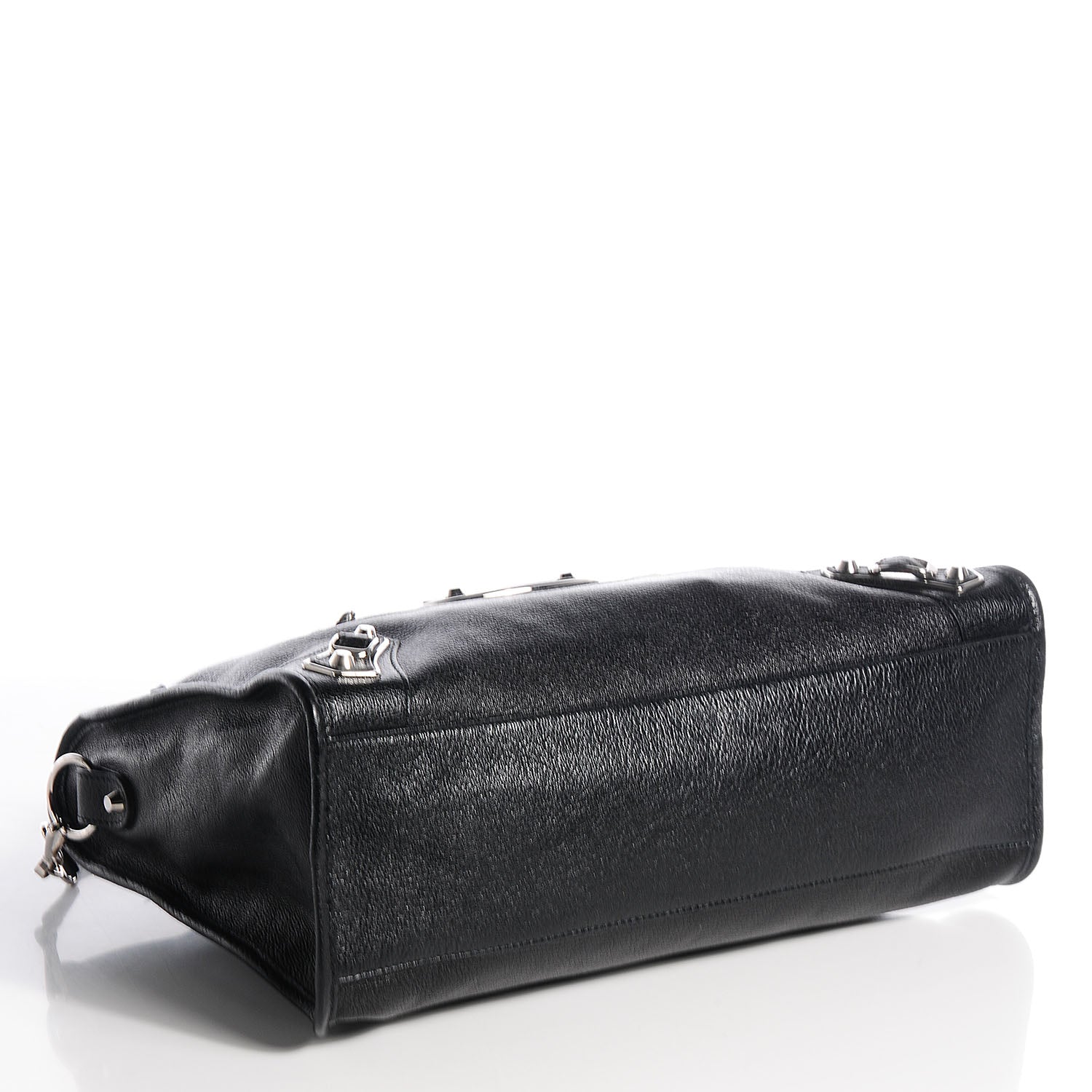 Balenciaga Chevre Silver Metallic Edge Hardware City Black 7 of 13