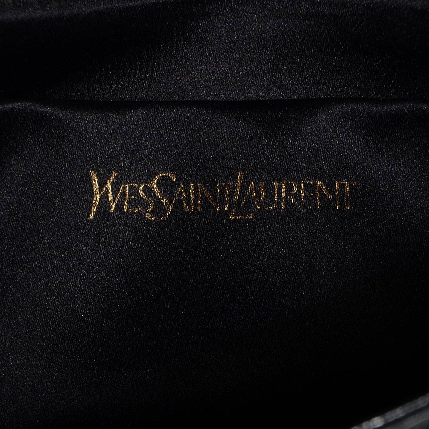 Textured Patent Monogram Small Belle De Jour Clutch Black