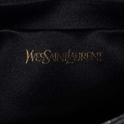 Saint Laurent Textured Patent Monogram Small Belle De Jour Clutch Black 6 of 7