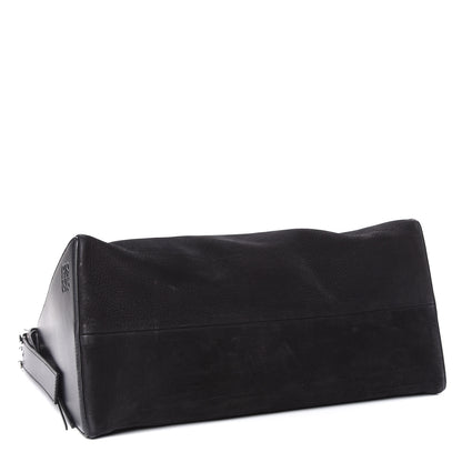 Loewe Nubuck Calfskin Berlingo Shoulder Bag Black 4 of 10