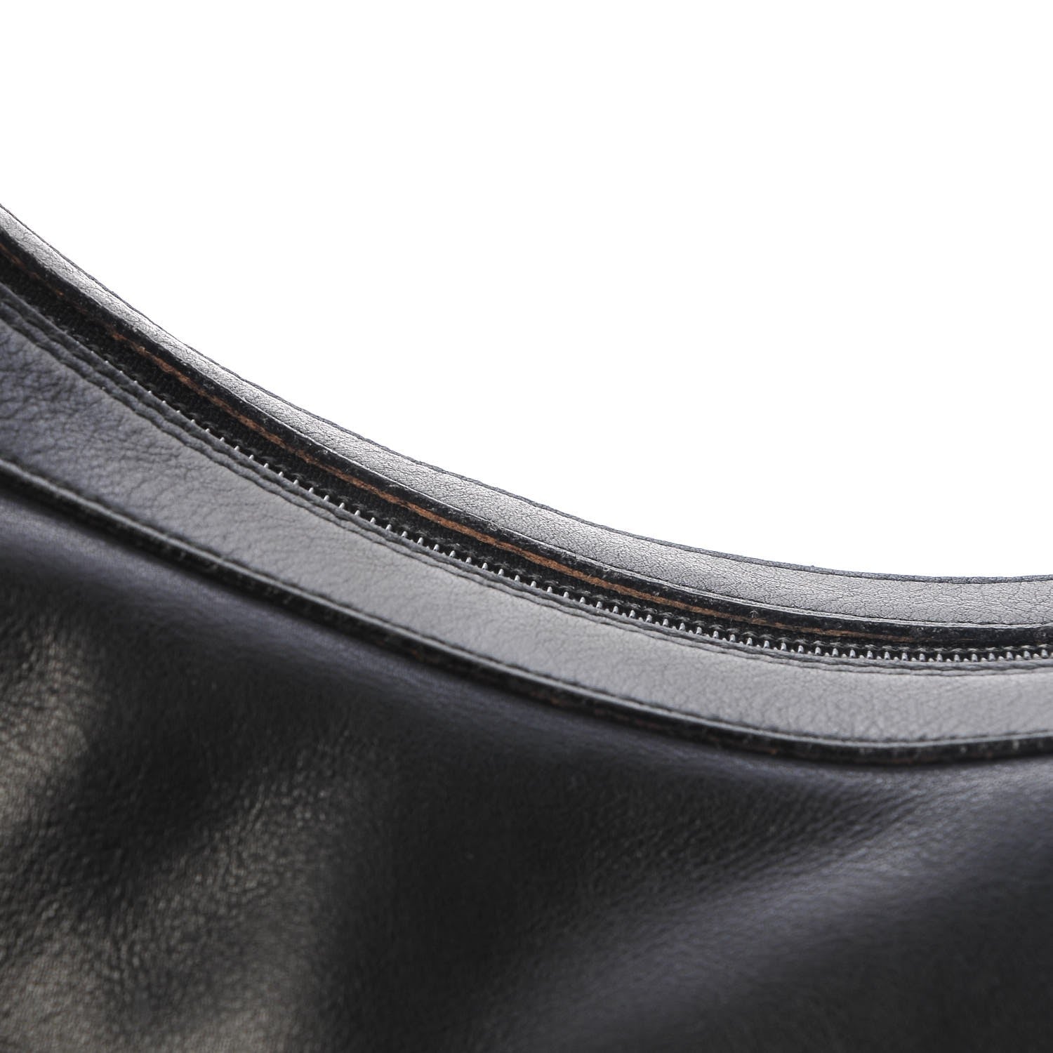 Gucci Calfskin Bamboo Shoulder Bag Black 9 of 9