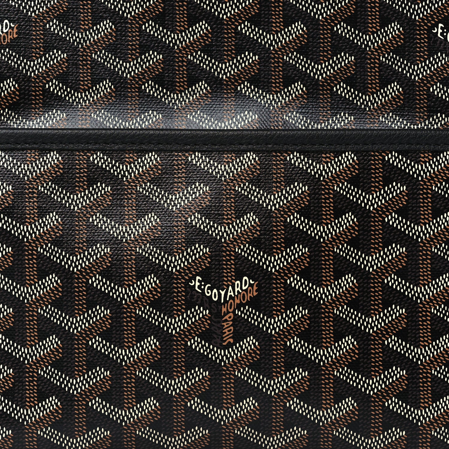 Goyard Goyardine Jouvence MM Toiletry Pouch Black 7 of 9