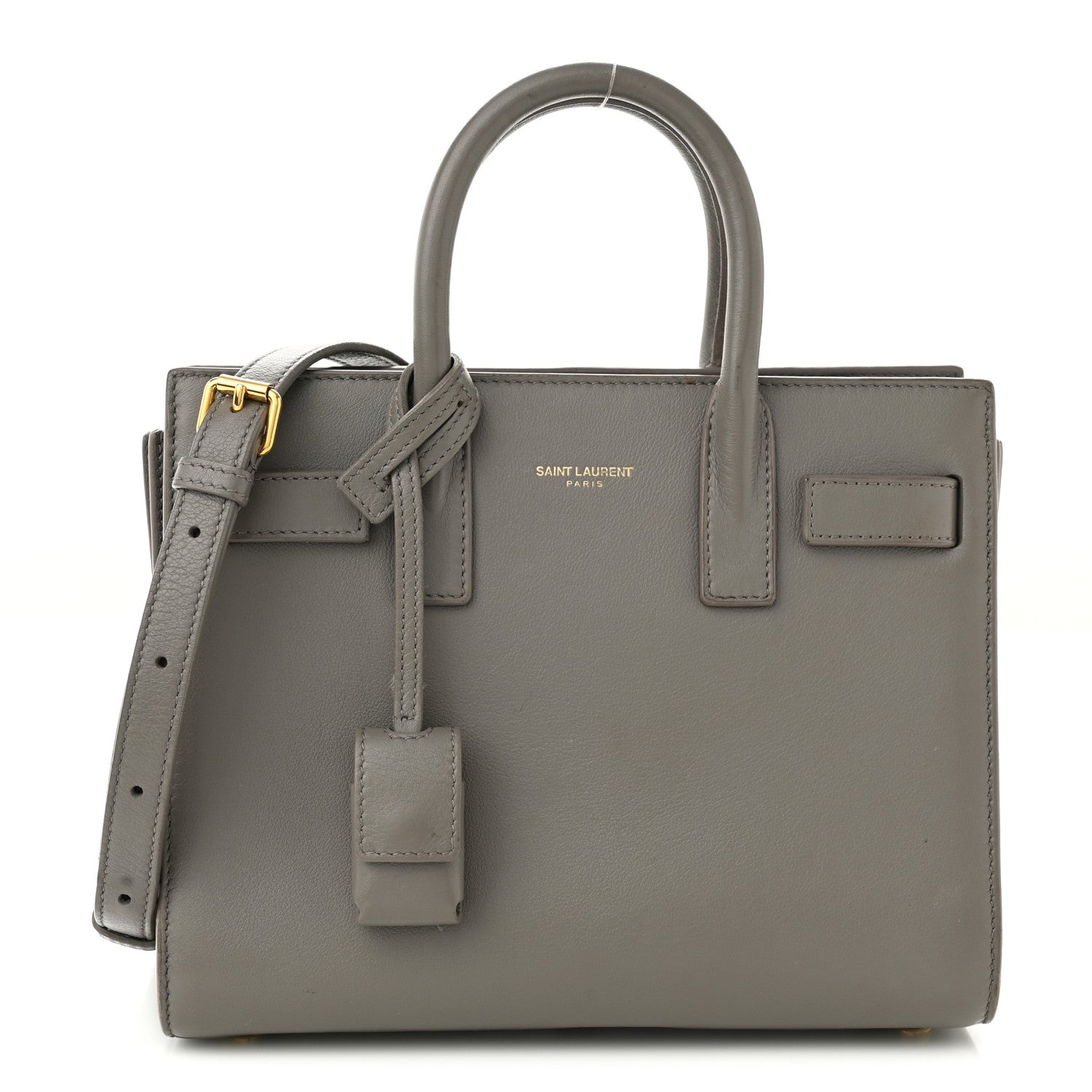 Saint Laurent Calfskin Nano Sac De Jour Fog 1 of 13