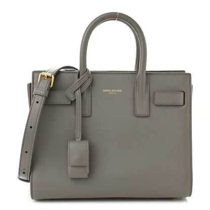 Saint Laurent Calfskin Nano Sac De Jour Fog 1 of 13