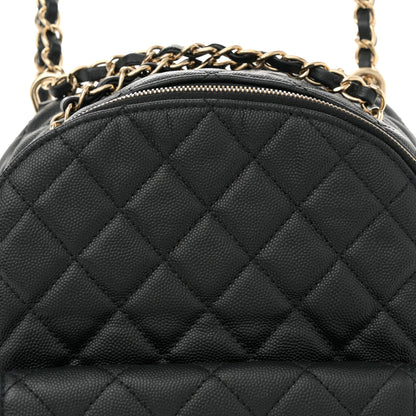 Chanel Caviar Quilted Medium Zip Around Backpack Black 8 of 10