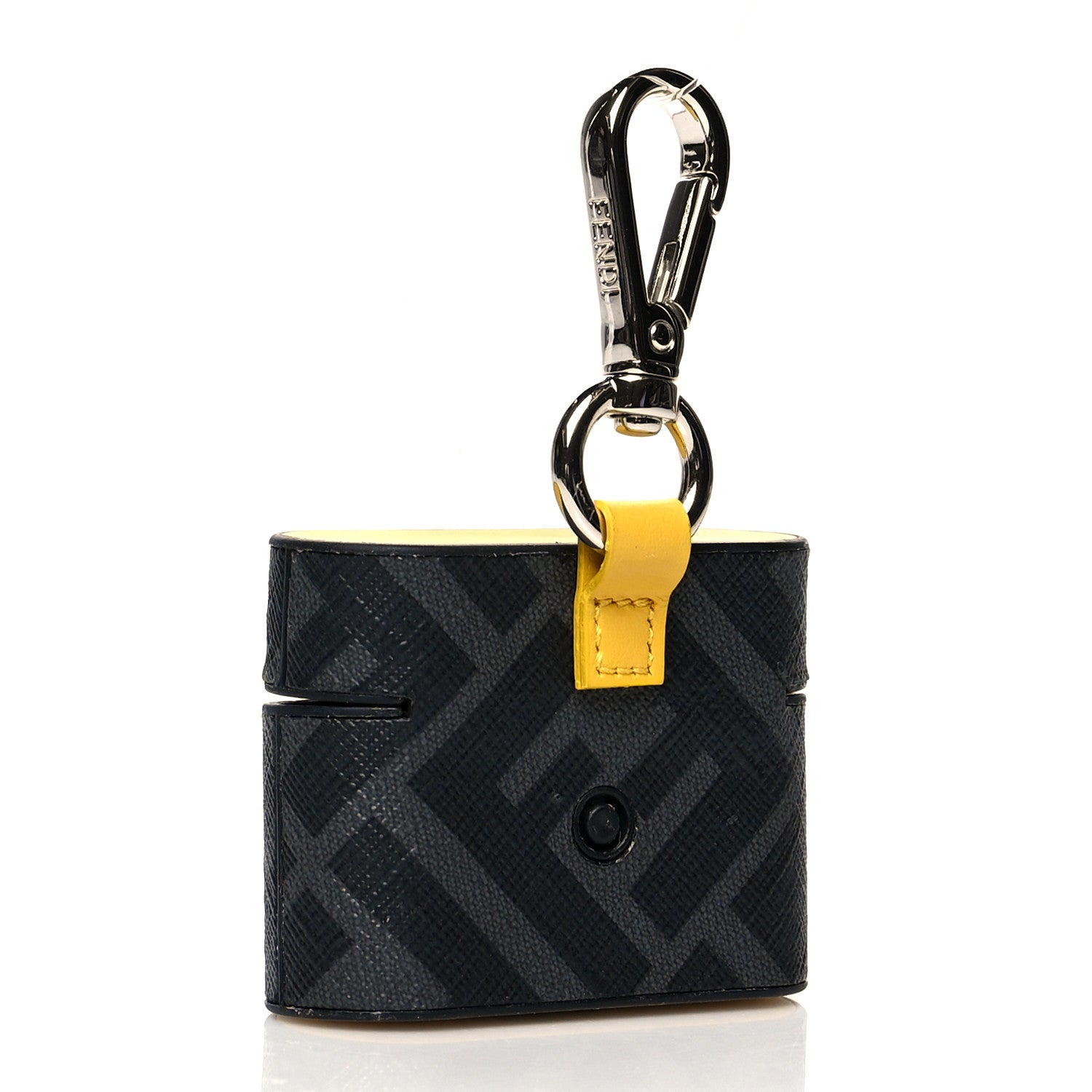 Fendi Coated Canvas FF Airpods Pro Case Black Yellow 2 of 7