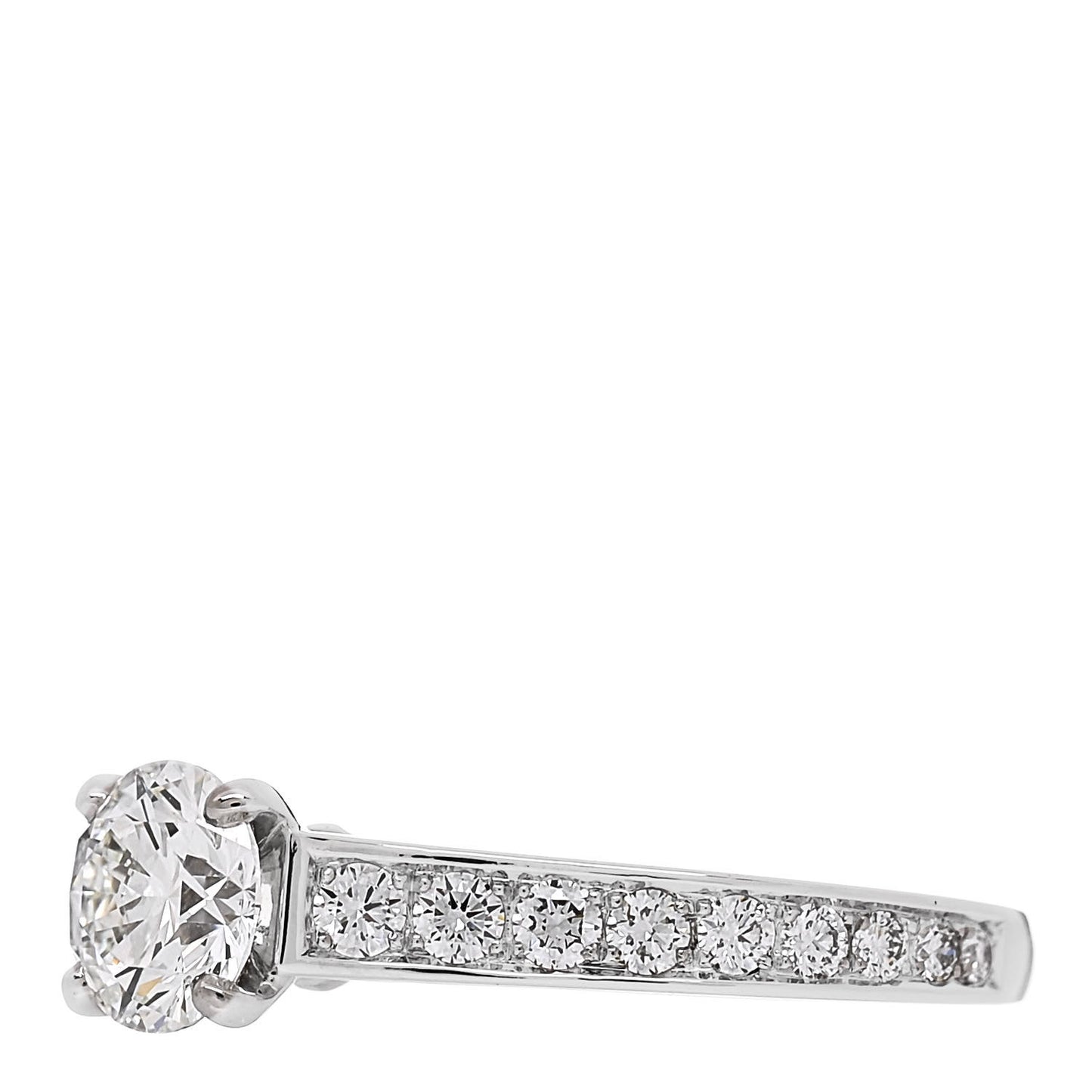 Platinum Diamond .80ct Solitaire 1895 Engagement Ring 51 5.75