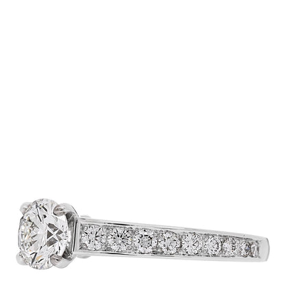 Cartier Platinum Diamond .80ct Solitaire 1895 Engagement Ring 51 5.75 3 of 5