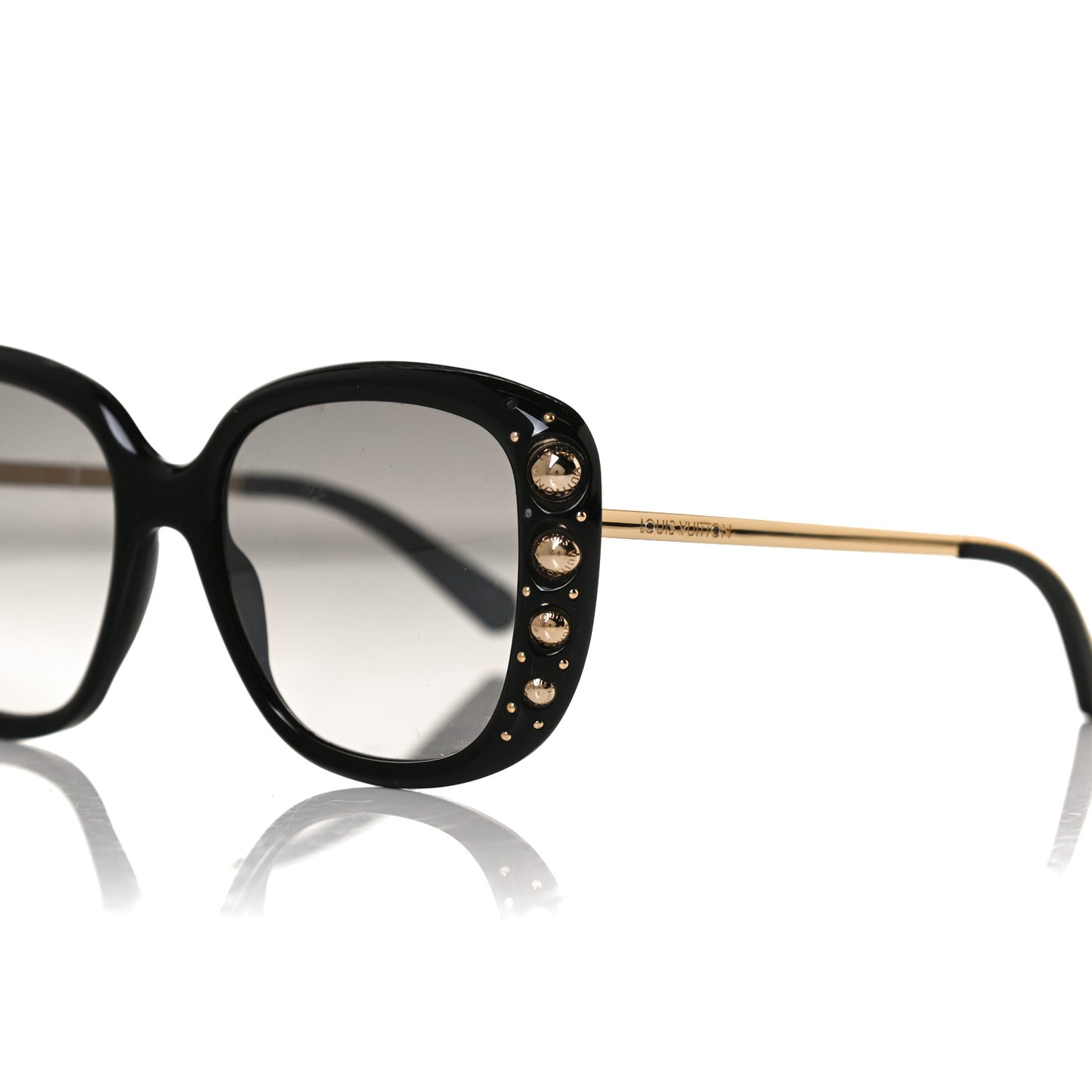 Oversized Studded Sunglasses Z1126W Black