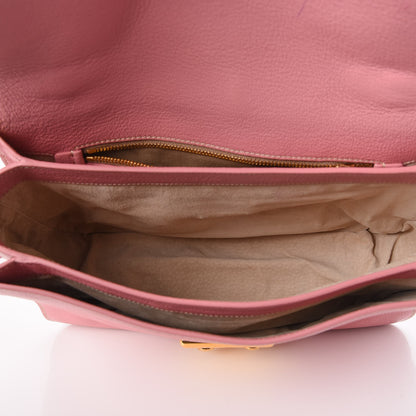 Miu Miu Goatskin Madras Shoulder Bag Rosa 6 of 11