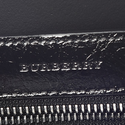 Burberry Shiny Soft Calfskin Medium Banner Tote Black 8 of 9