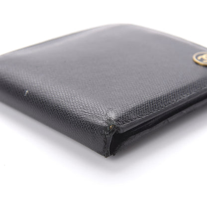 Chanel Grained Calfskin CC Button Bi-Fold Wallet Black 6 of 13