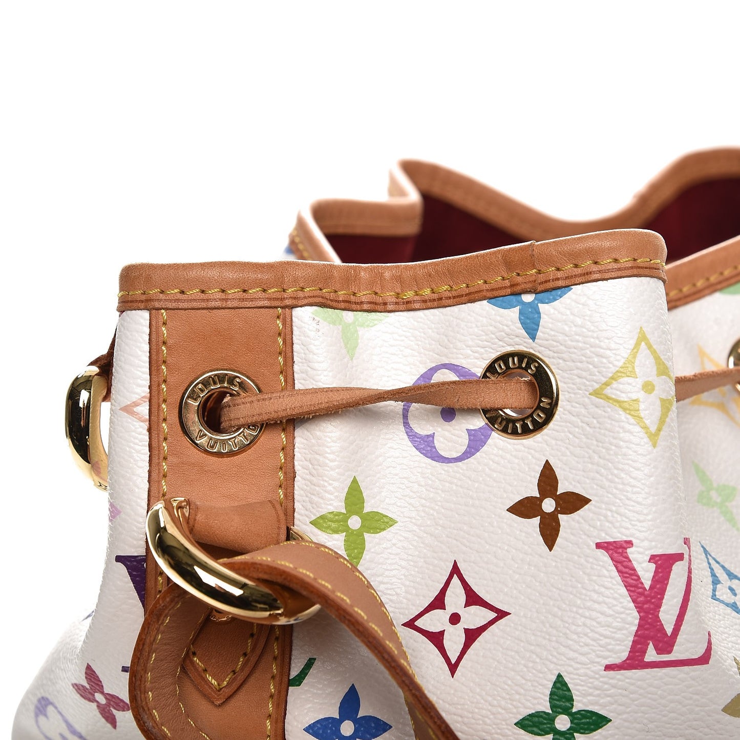 Monogram Multicolor Petit Noe White