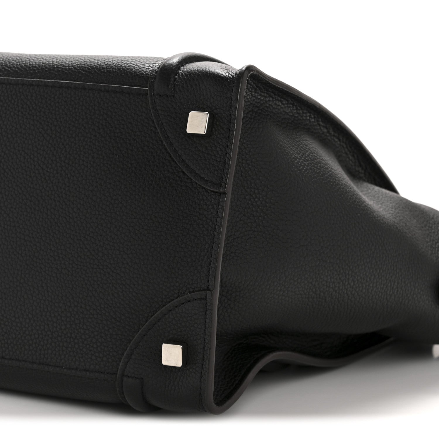 Celine Drummed Calfskin Mini Luggage Black 10 of 11