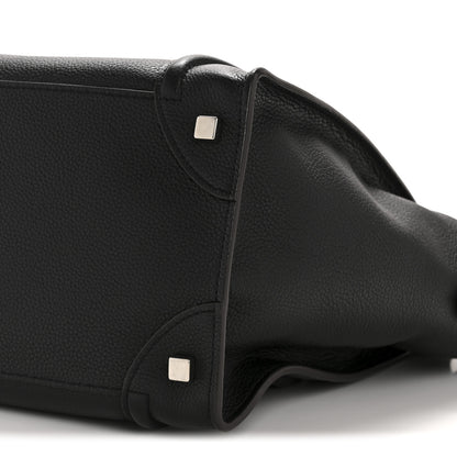 Celine Drummed Calfskin Mini Luggage Black 10 of 11