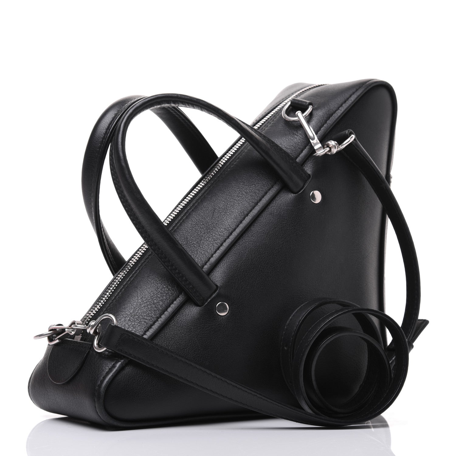 Balenciaga Calfskin S Triangle Duffle Black 3 of 23