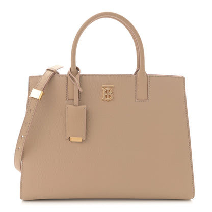 Burberry Grained Calfskin Small Frances Tote Oat Beige 1 of 10