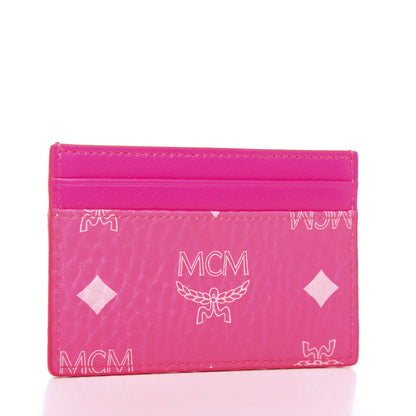 MCM Visetos Mini Card Case Sugar Pink 2 of 6