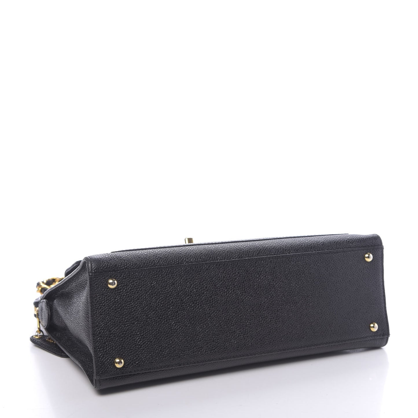 Caviar Flap Shoulder Bag Black