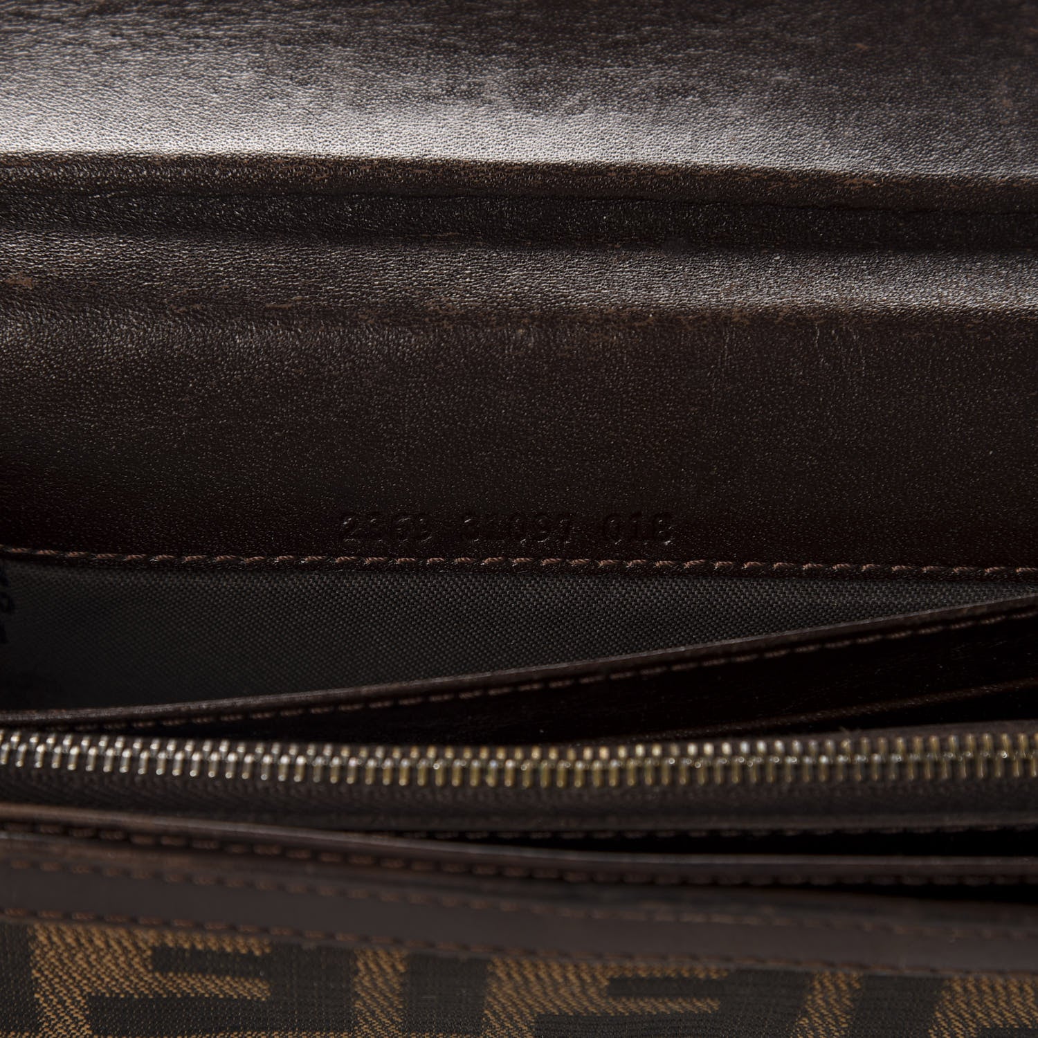 Fendi Zucca Continental Wallet Brown 13 of 13