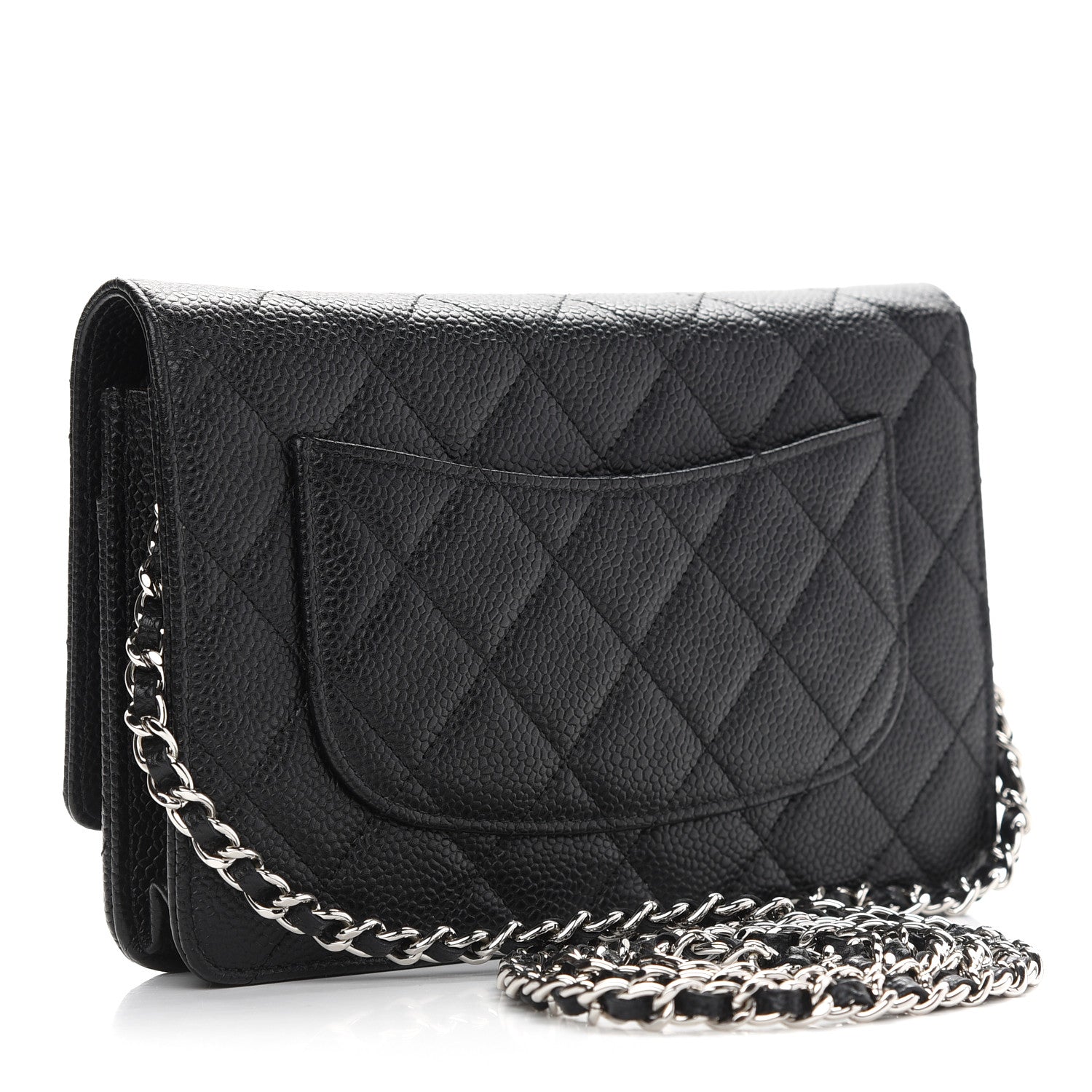 Chanel Caviar Quilted Wallet On Chain WOC Black 3 of 10