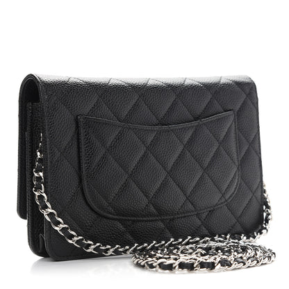 Chanel Caviar Quilted Wallet On Chain WOC Black 3 of 10