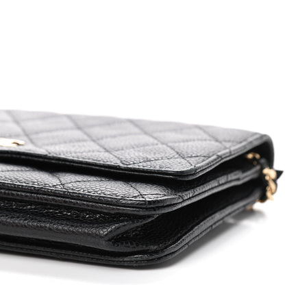 Chanel Caviar Quilted Wallet On Chain WOC Black 6 of 9