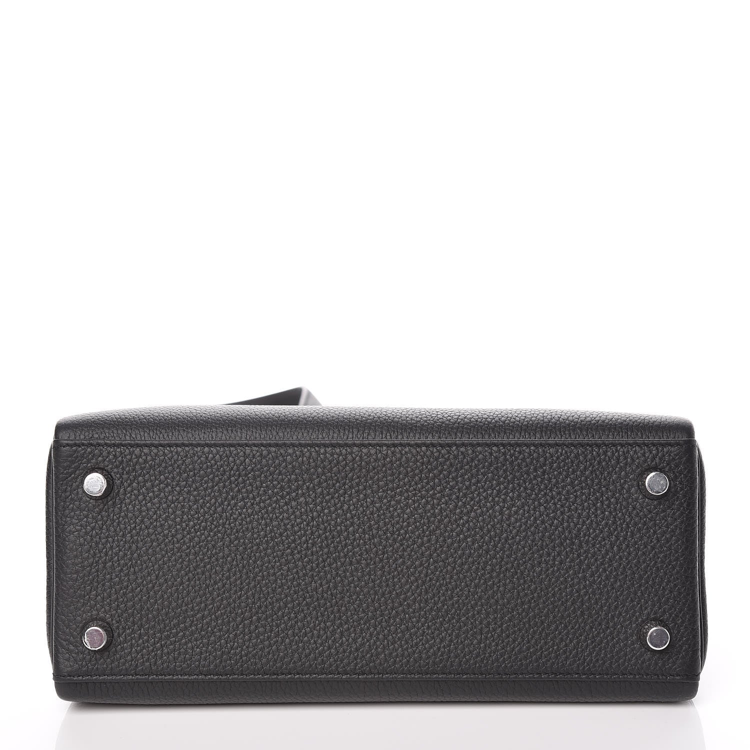 Hermes Togo Horseshoe Kelly Retourne 25 Black Magnolia 6 of 41