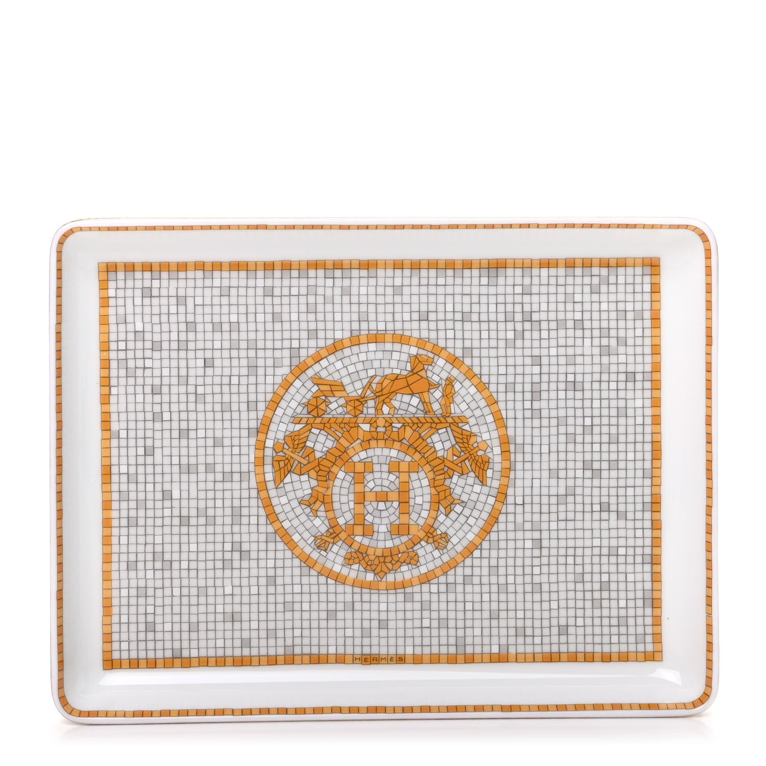 Hermes Porcelain Mosaique au 24 Sushi Plate 1 of 5