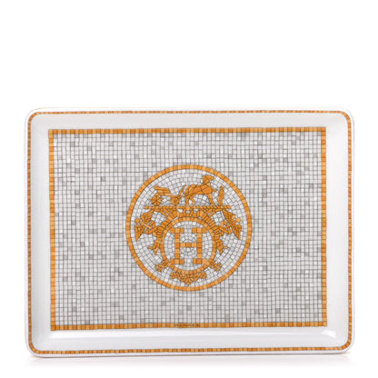 Hermes Porcelain Mosaique au 24 Sushi Plate 1 of 5