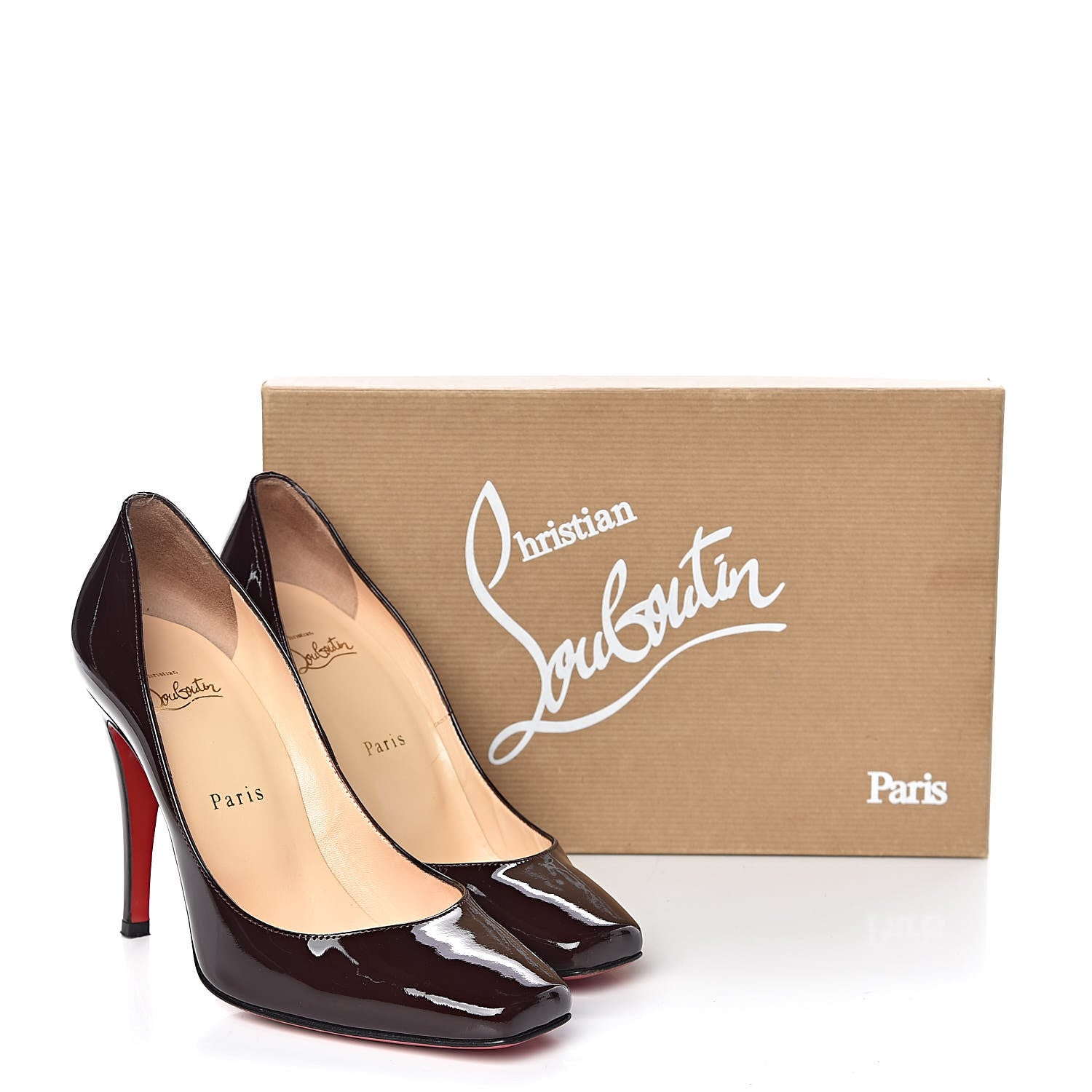 Christian Louboutin Patent Particule 100 Pumps 37.5 Plum 11 of 11