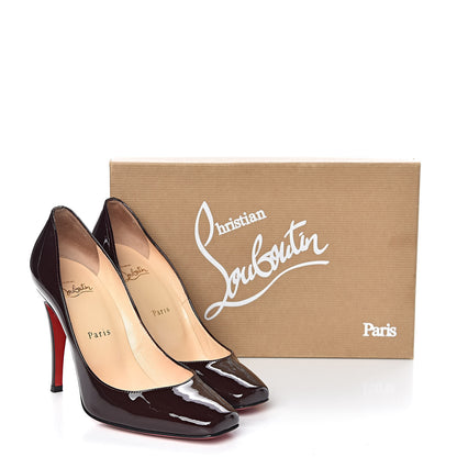 Christian Louboutin Patent Particule 100 Pumps 37.5 Plum 11 of 11