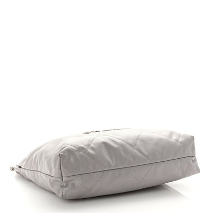 Chanel Shiny Calfskin Quilted Small Chanel 22 Grey 5 of 15