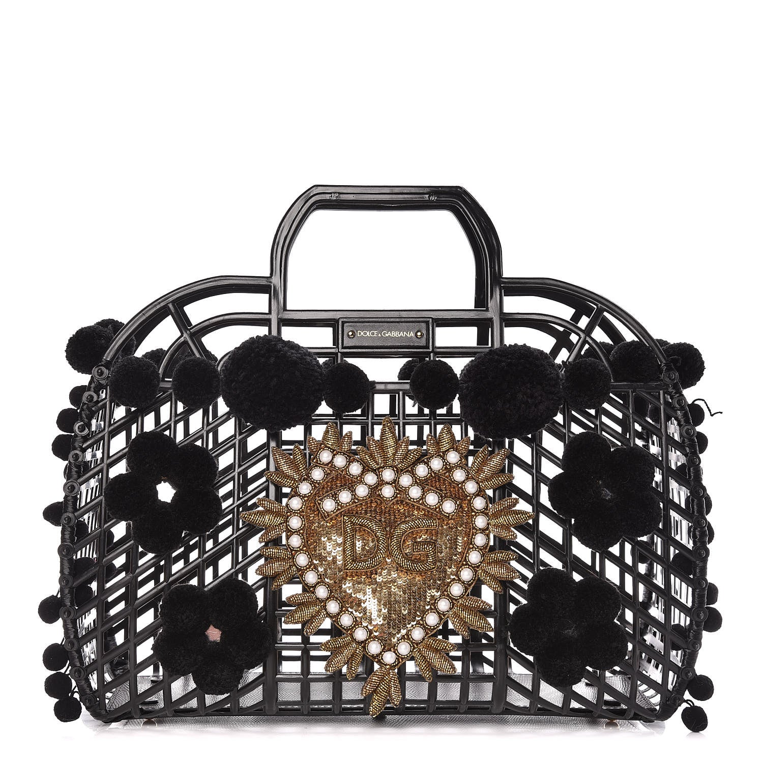 Dolce & Gabbana PVC Cage Market Tote Black 1 of 10