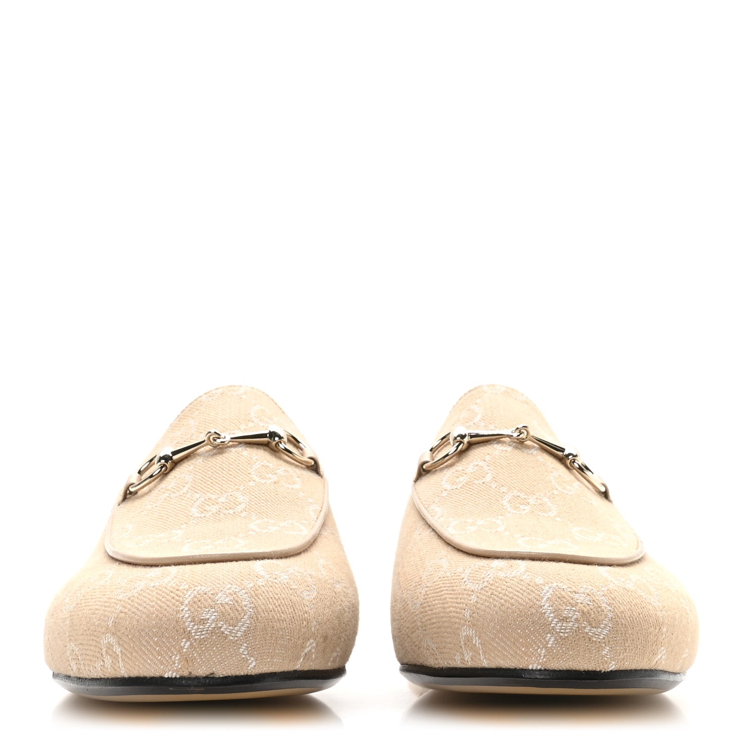 Gucci Summer Denim GG Malaga Kid Womens Princetown Slippers 40.5 Souffle Rose 3 of 8